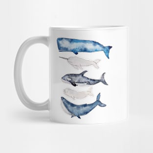 Watercolor Whales Mug